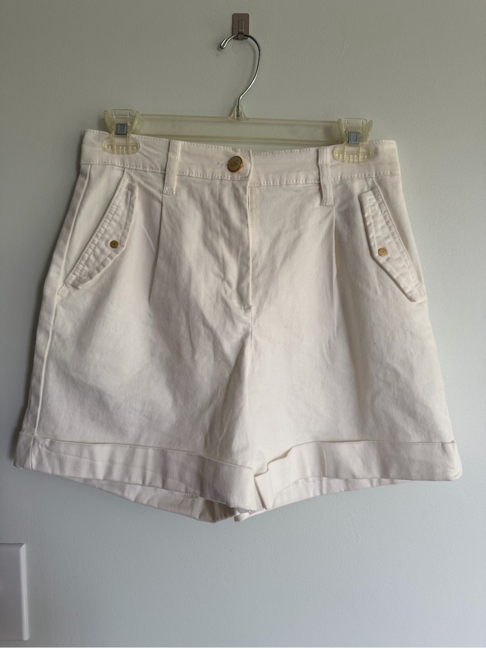Oat Classic High-Rise Cream Women's Cotton Shorts Minimalist Neutral Versatile